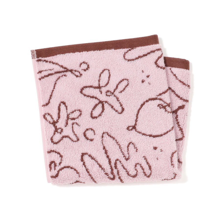 抗菌防臭 アート ウォッシュタオル ドローイング