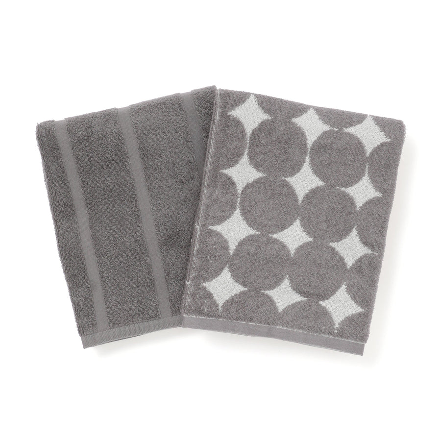 ヴァレセットバスタオル ドット グレー