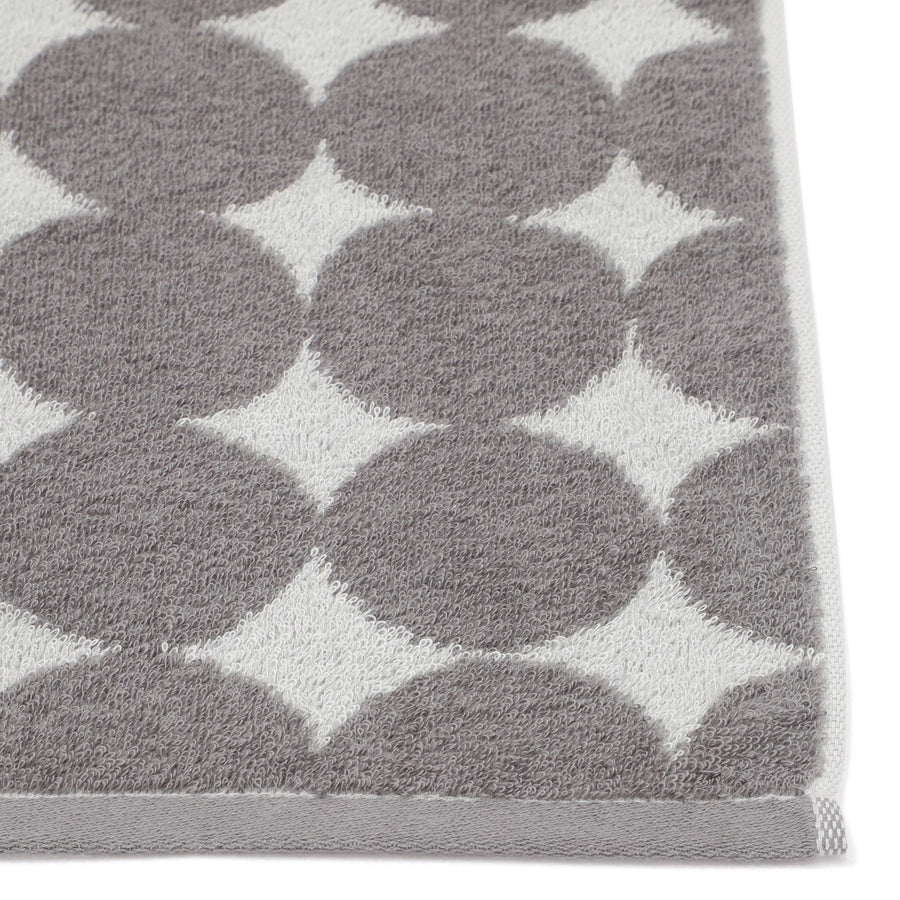 ヴァレセットバスタオル ドット グレー