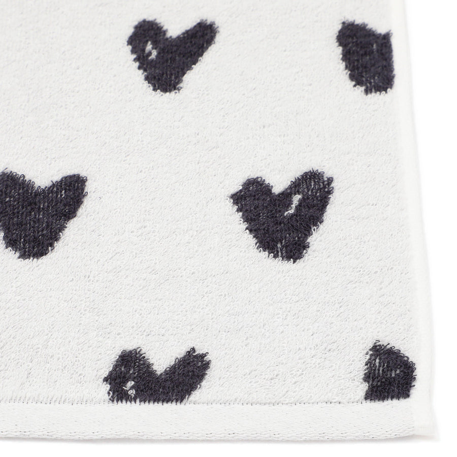 ヴァレセットバスタオル ハート ホワイト