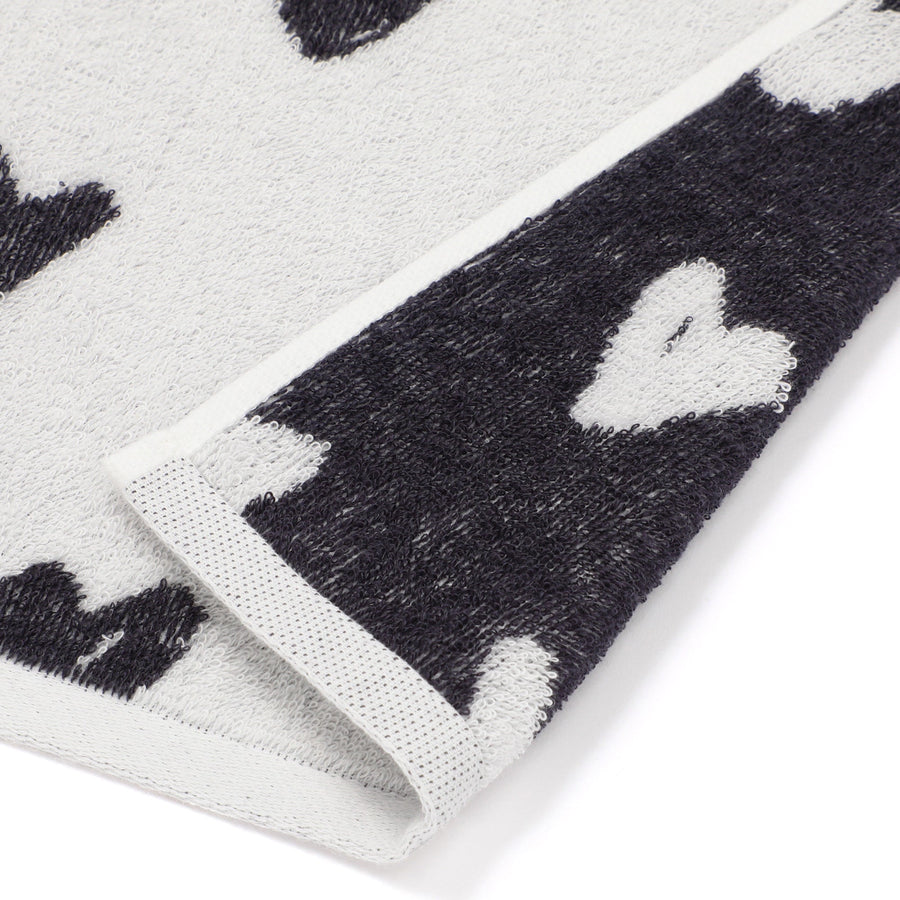 ヴァレセットバスタオル ハート ホワイト