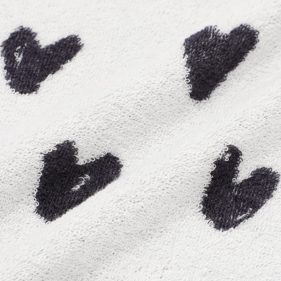 ヴァレセットバスタオル ハート ホワイト