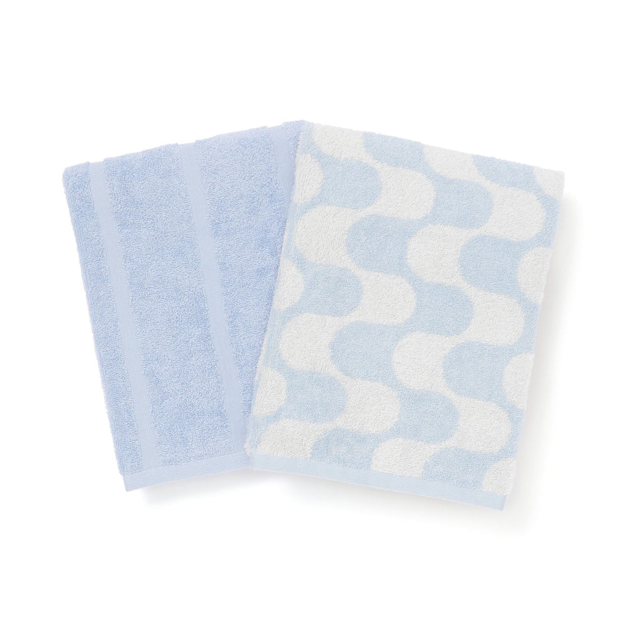 ヴァレセットバスタオル ウェーブ ブルー