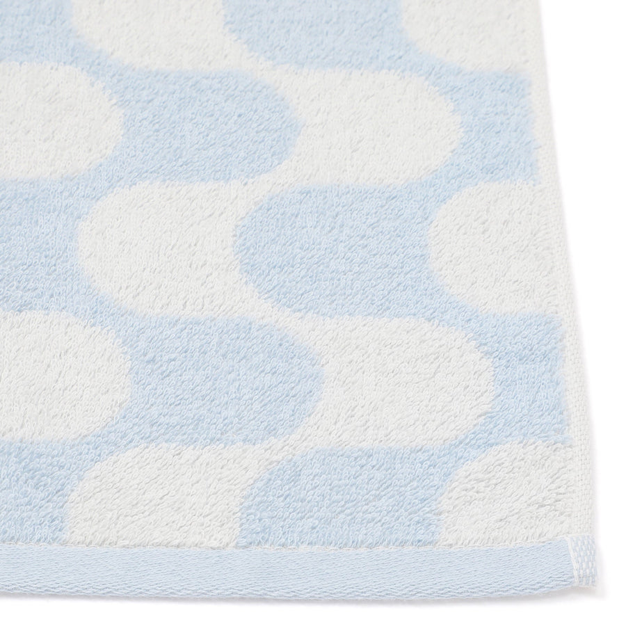 ヴァレセットバスタオル ウェーブ ブルー