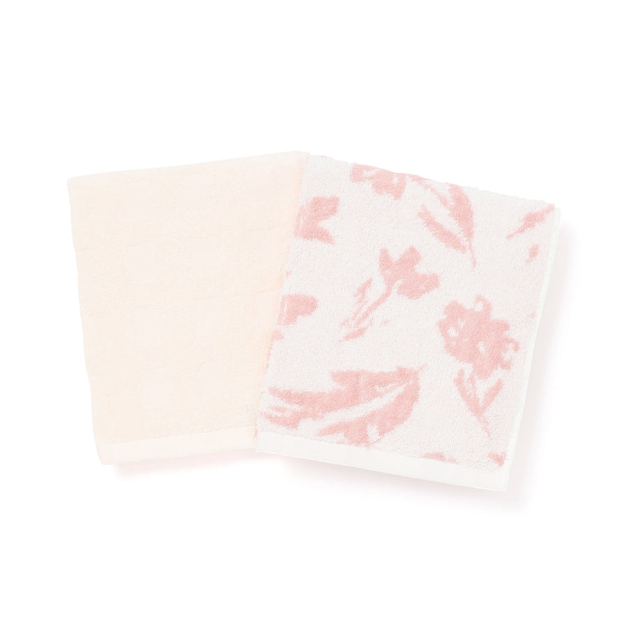 ヴァレセットフェイスタオル ナチュラルフラワー ピンク