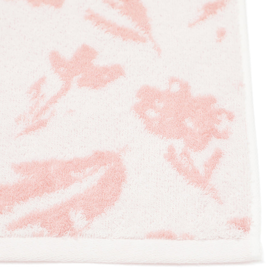 ヴァレセットフェイスタオル ナチュラルフラワー ピンク