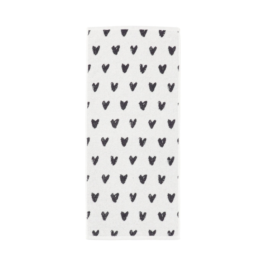 ヴァレセットフェイスタオル ハート ホワイト