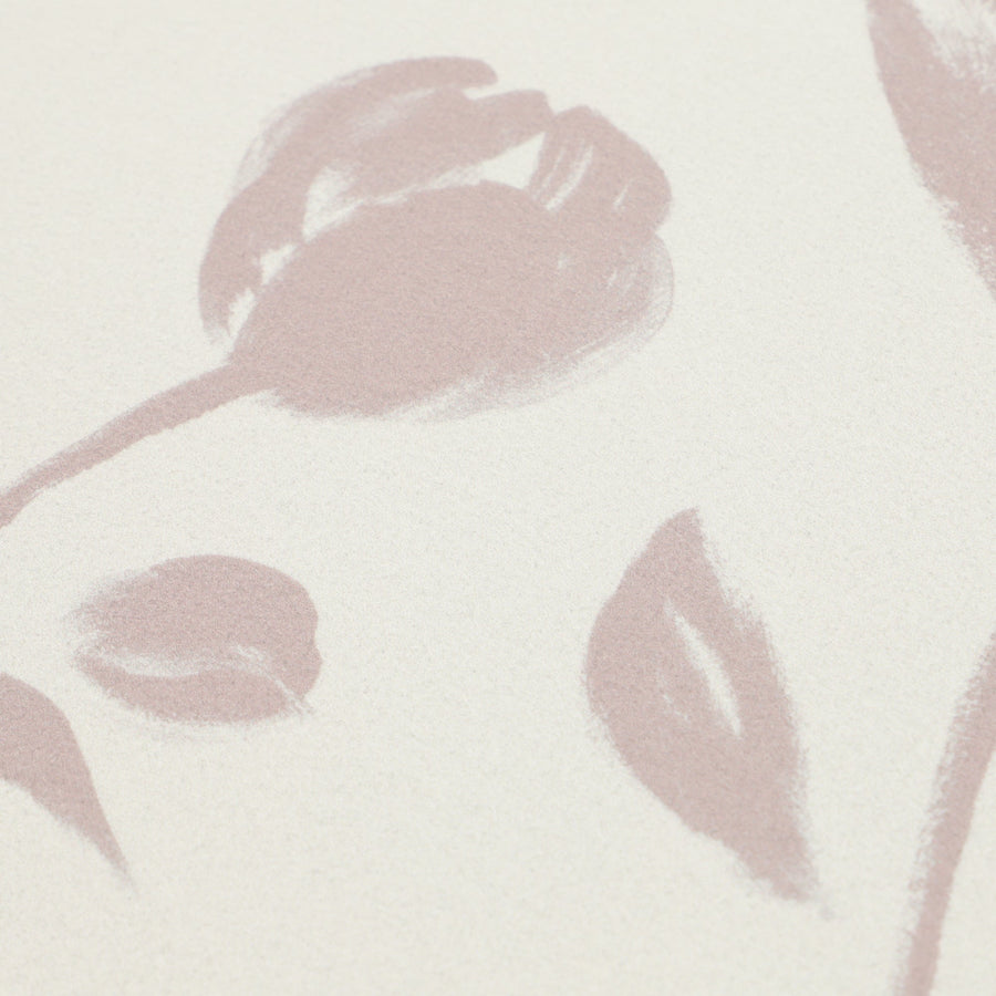 珪藻土入りソフトバスマット 楕円形 ビッグフラワー ベージュ