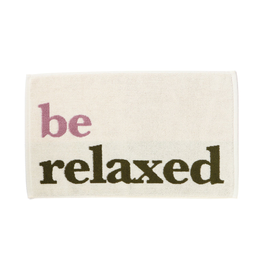 抗菌防臭タオルマット タイポ リラックス アイボリー