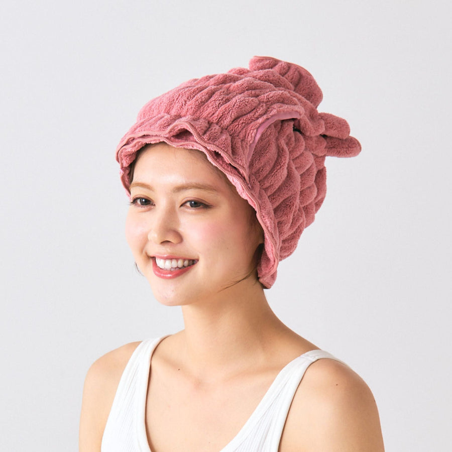 ヘアドライタオル ブルー