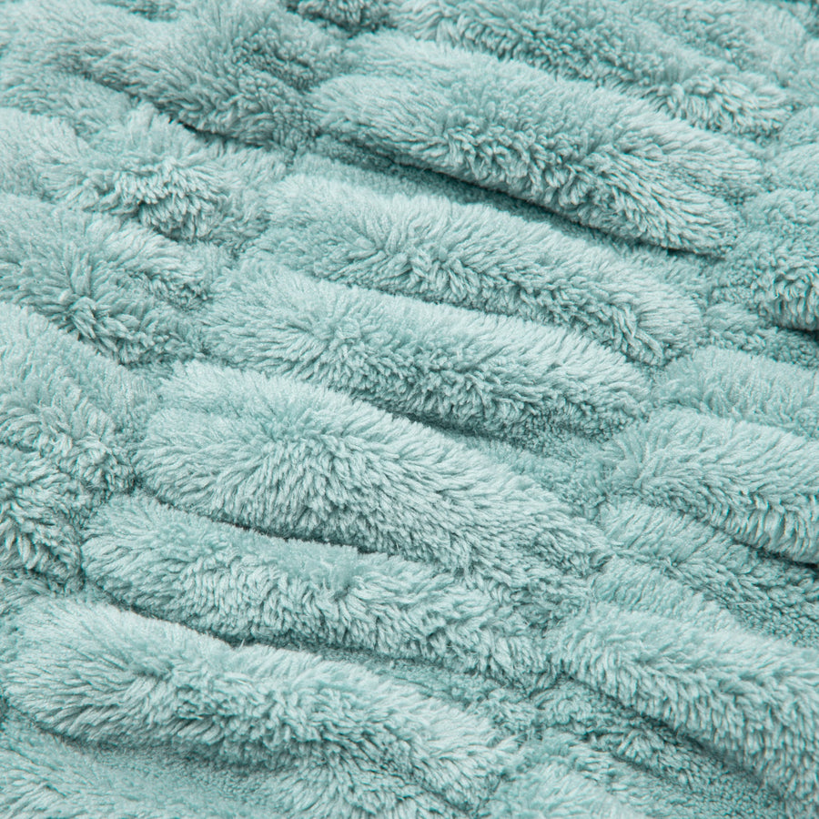 ヘアドライタオル ブルー