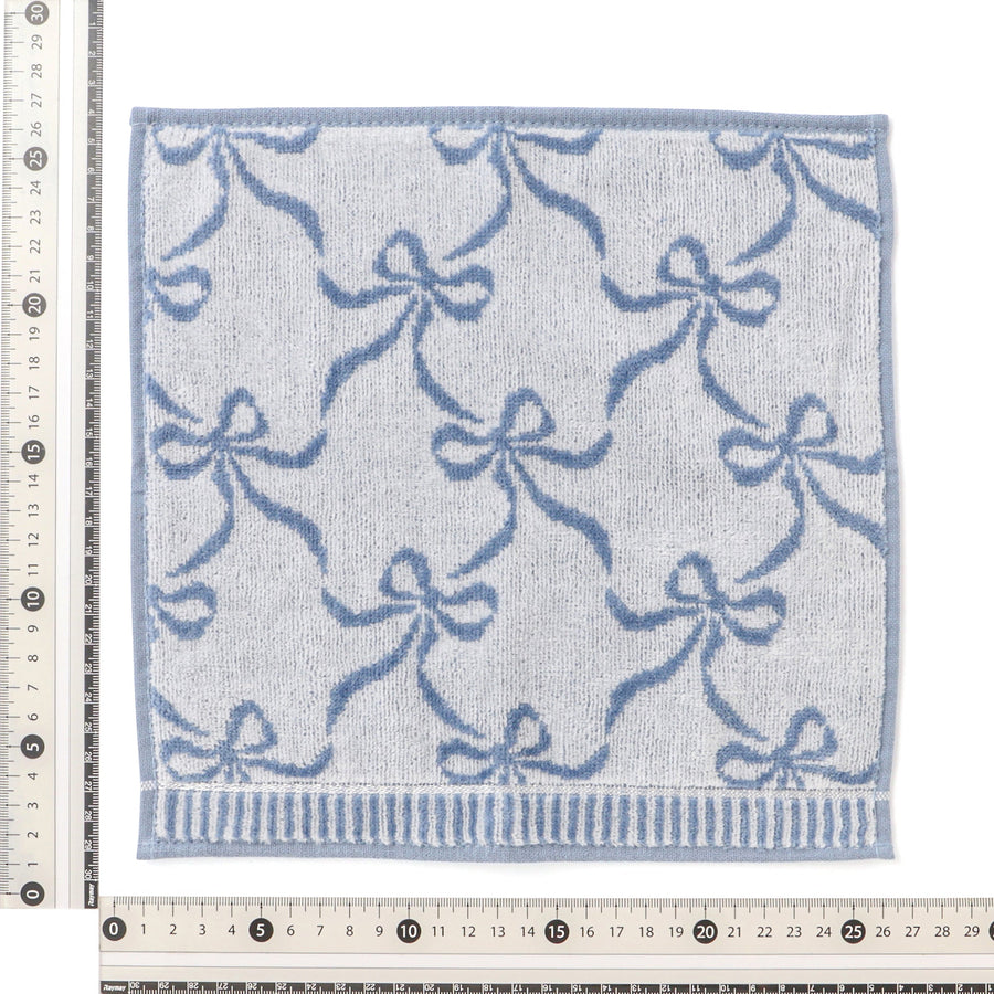 バロット 抗菌防臭ハンカチ リボン ブルー