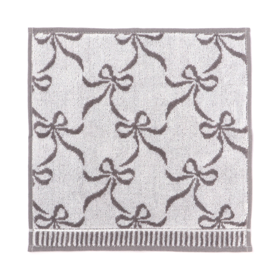 バロット 抗菌防臭ハンカチ リボン グレー