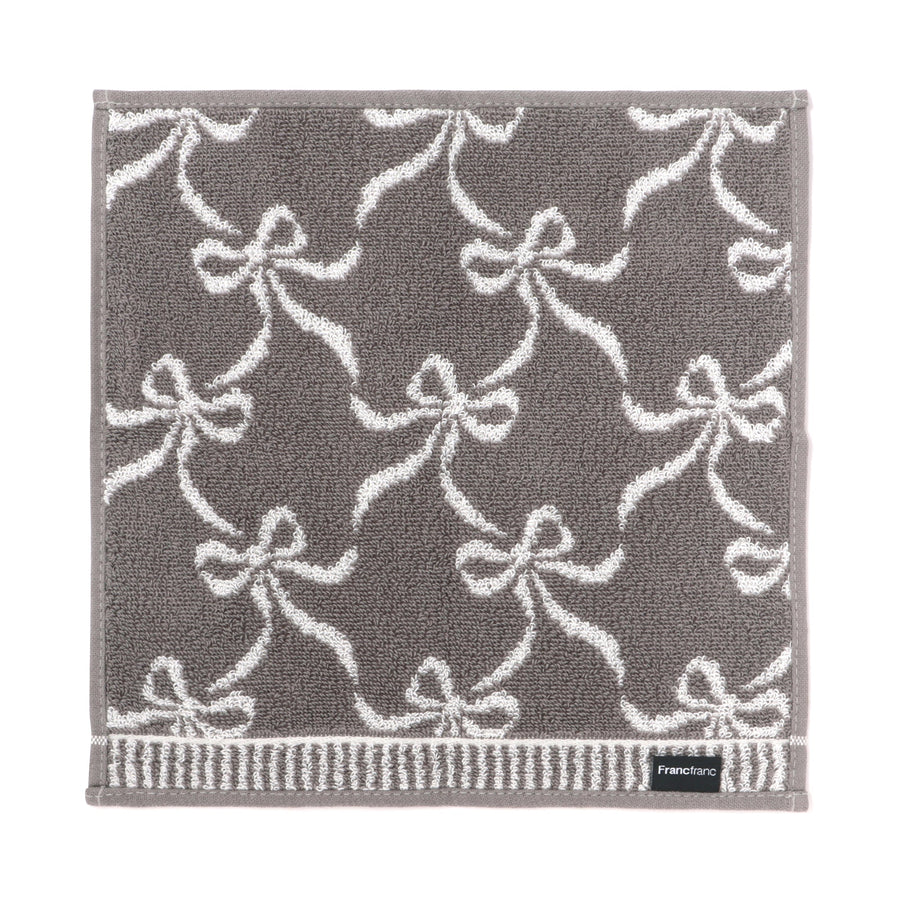 バロット 抗菌防臭ハンカチ リボン グレー