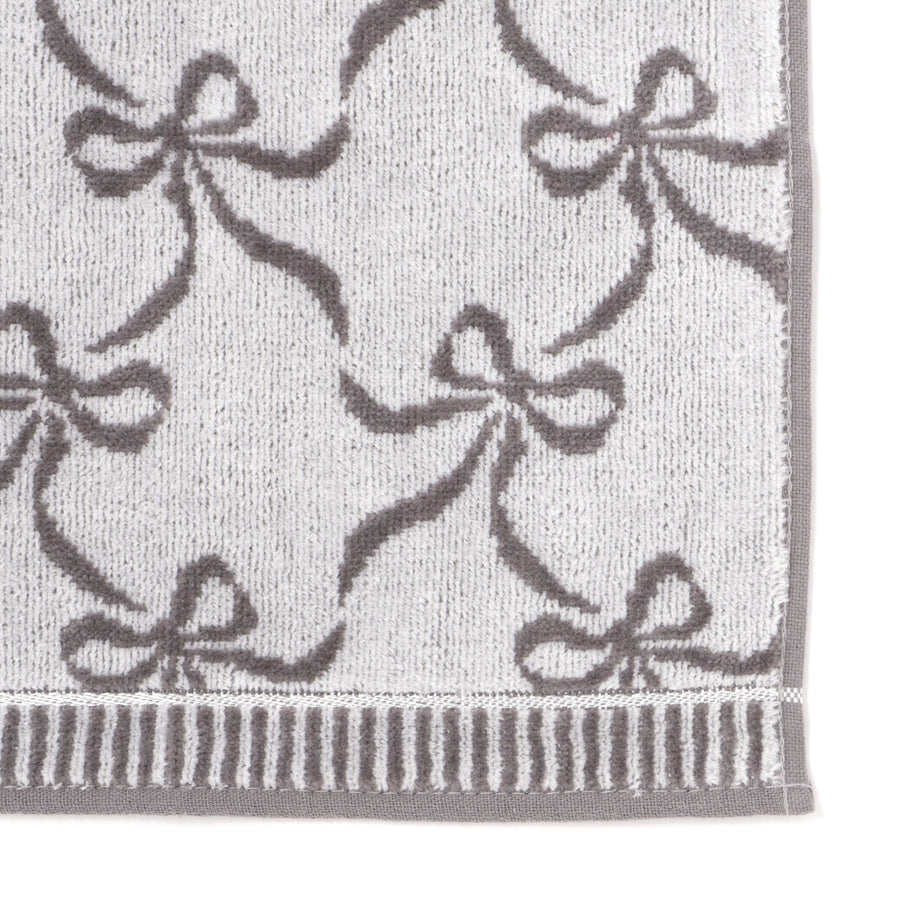 バロット 抗菌防臭ハンカチ リボン グレー