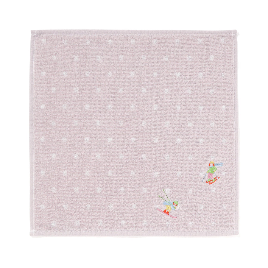 バロット 抗菌防臭ハンカチ スキー パープル