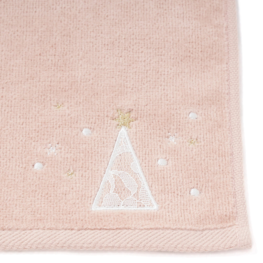 バロット 抗菌防臭ハンカチ ホワイトツリー ピンク