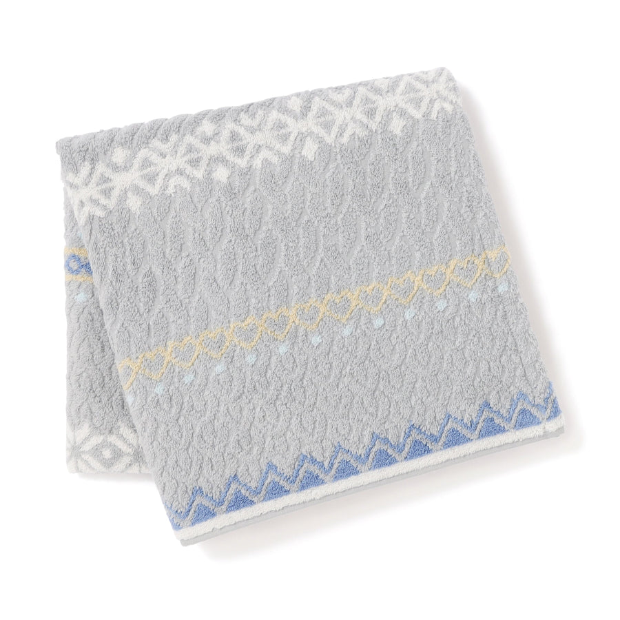 抗菌防臭 ノルディック バスタオル グレー