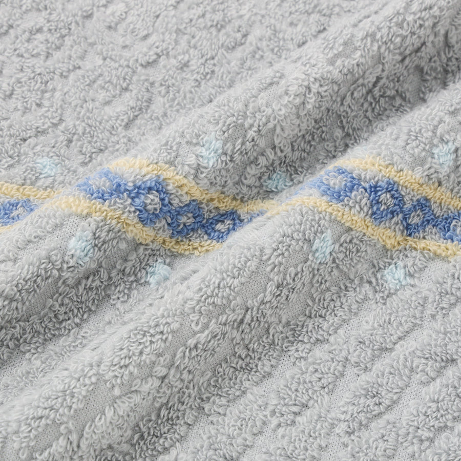 抗菌防臭 ノルディック フェイスタオル グレー