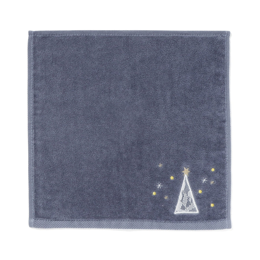 バロット 抗菌防臭ハンカチ ホワイトツリー ダークグレー