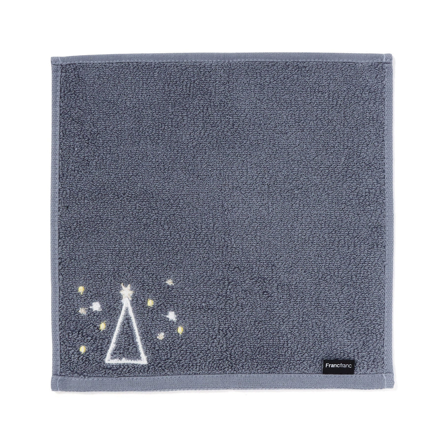 バロット 抗菌防臭ハンカチ ホワイトツリー ダークグレー