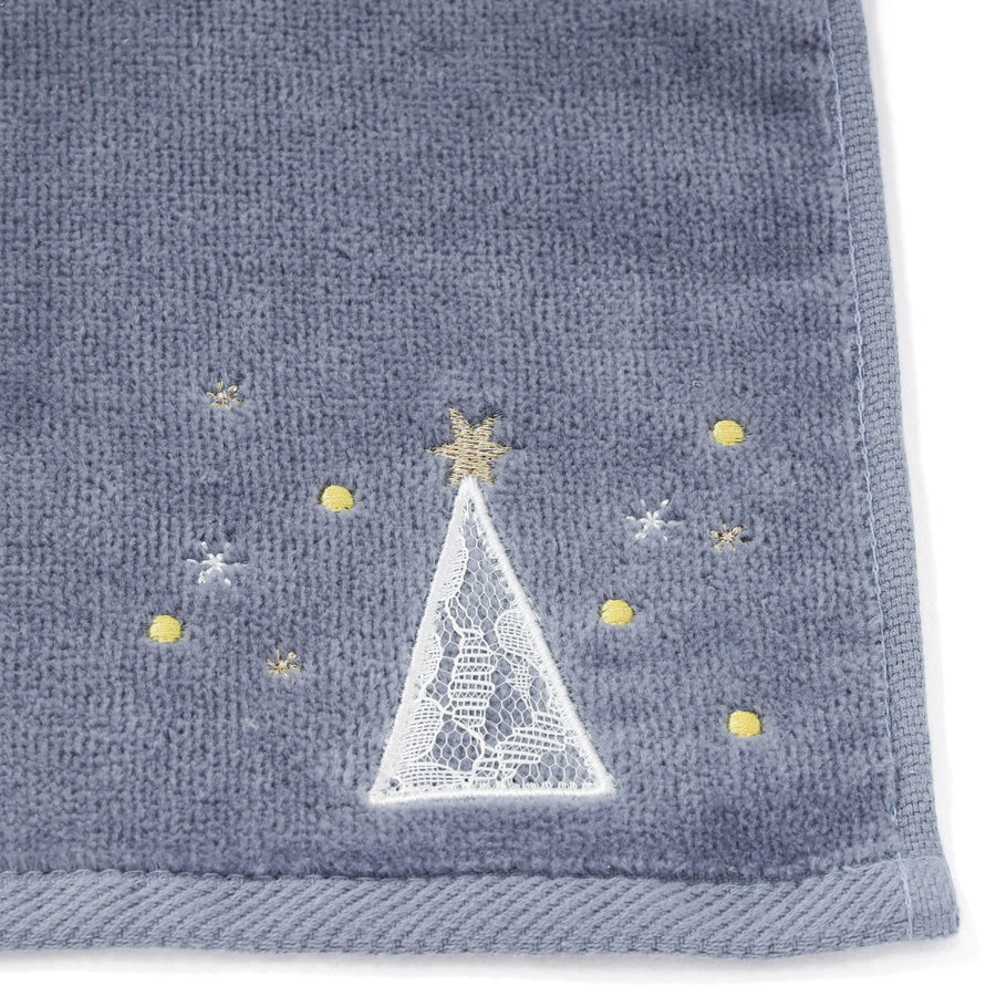 バロット 抗菌防臭ハンカチ ホワイトツリー ダークグレー