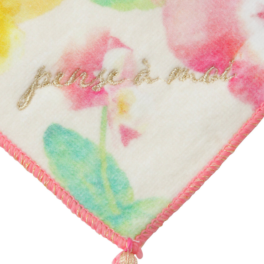 Ettore Handkerchief Towel Pansy Pink