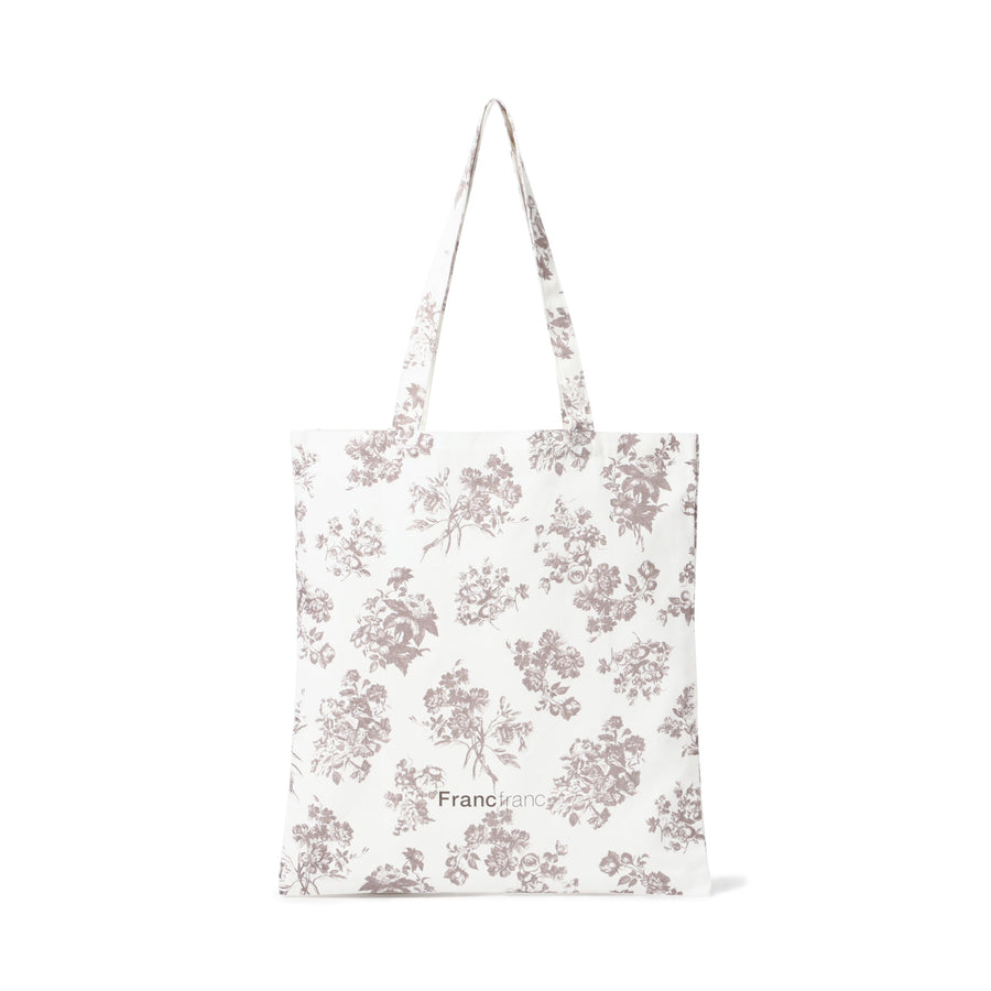 ロゴトート 2 クラシックフラワー S ベージュ