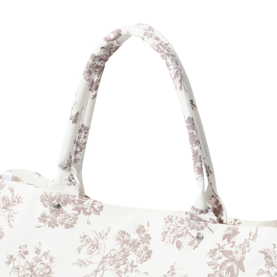 ロゴトートバッグ 2 クラシックフラワー L ベージュ