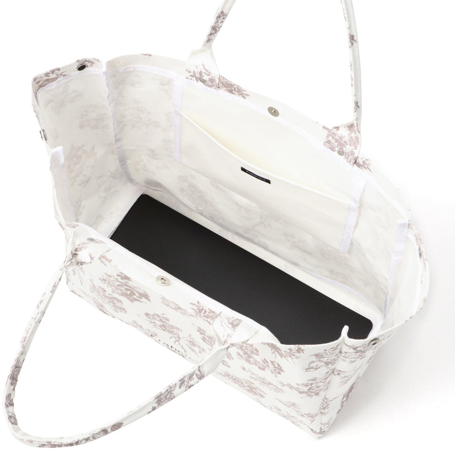 ロゴトートバッグ 2 クラシックフラワー L ベージュ