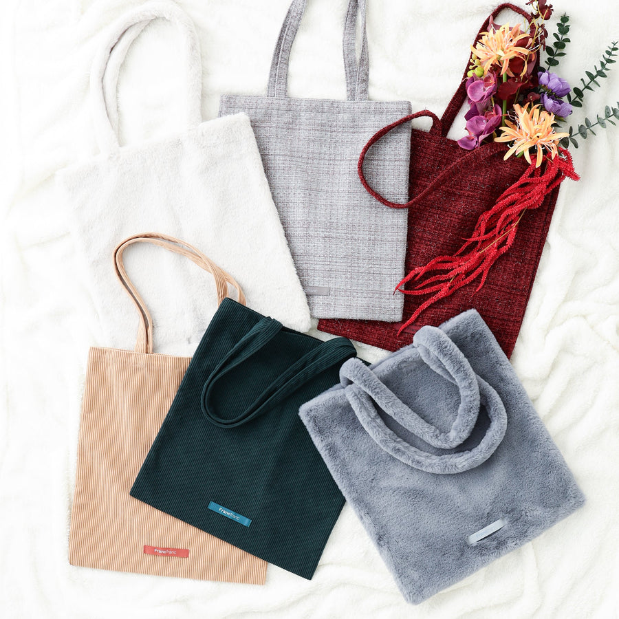 ロゴトート コーデュロイ S ベージュ