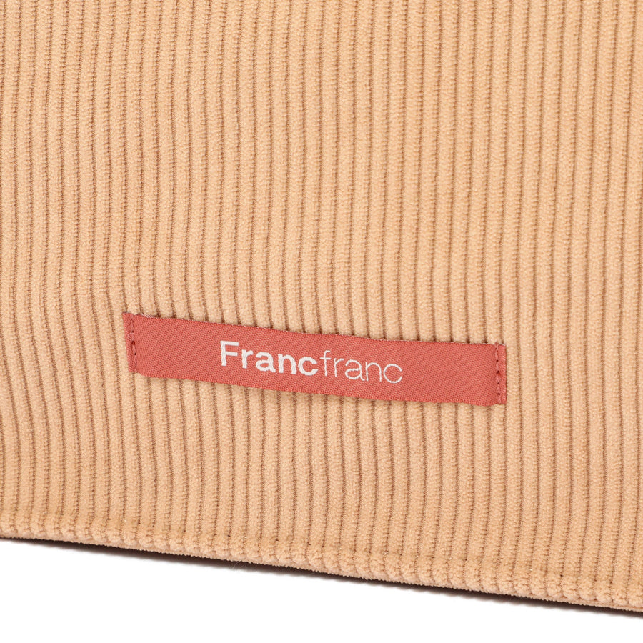 ロゴトート コーデュロイ M ベージュ