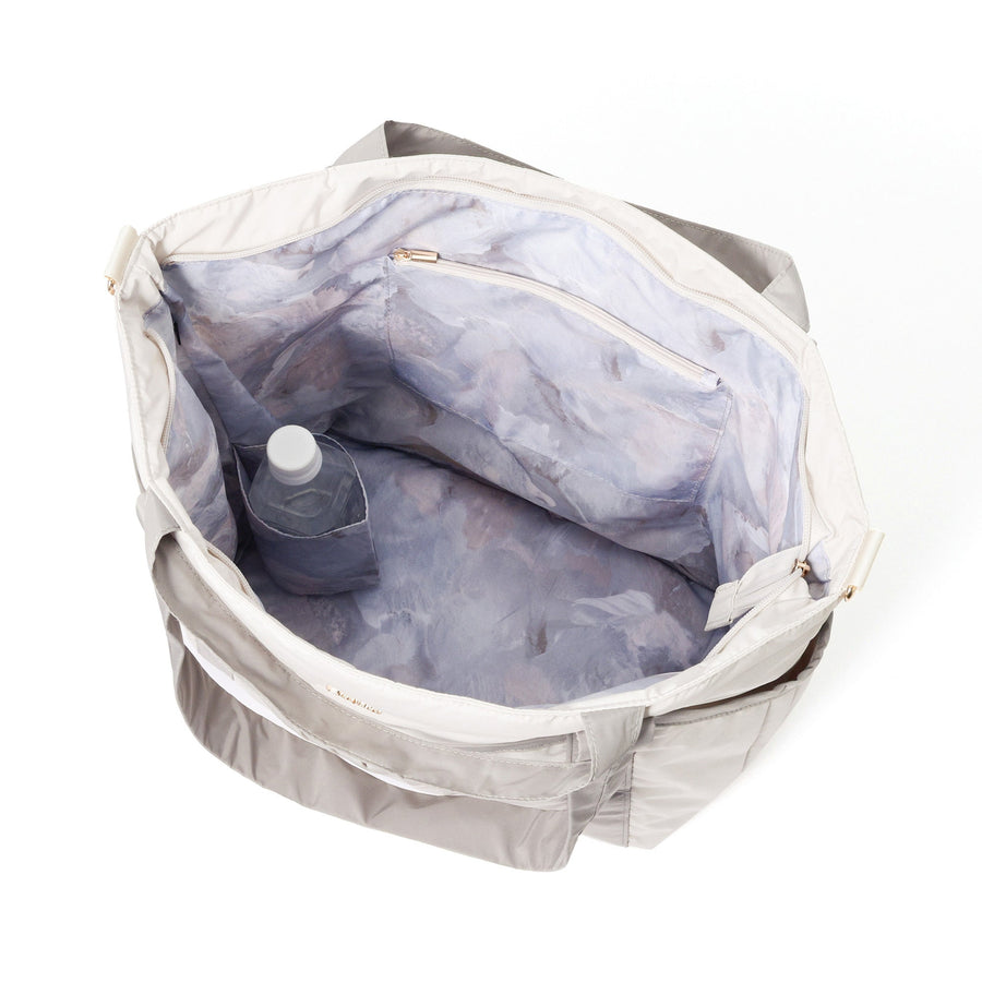 モダンパレット トラベルバッグ ベージュ×グレー