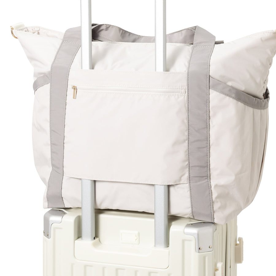 モダンパレット トラベルバッグ ベージュ×グレー