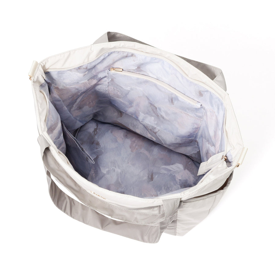 モダンパレット トラベルバッグ ベージュ×グレー