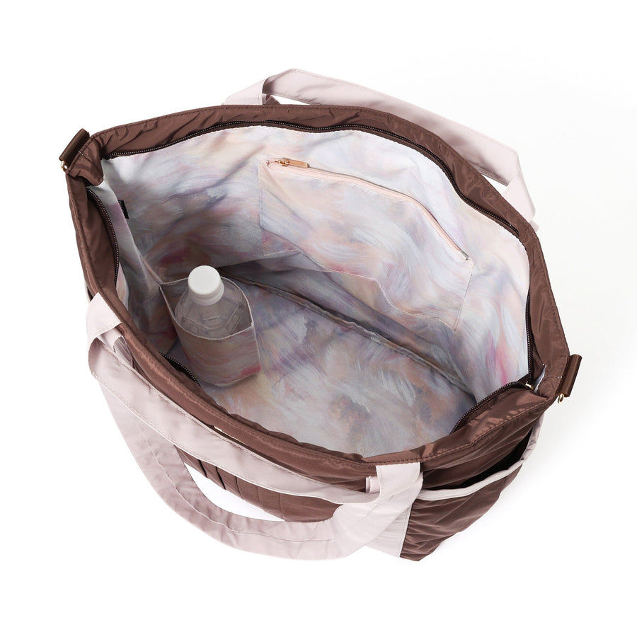 モダンパレット トラベルバッグ ブラウン×ピンク