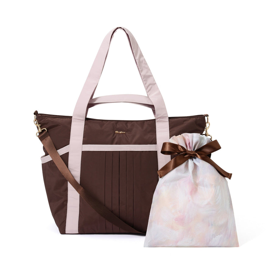 モダンパレット トラベルバッグ ブラウン×ピンク