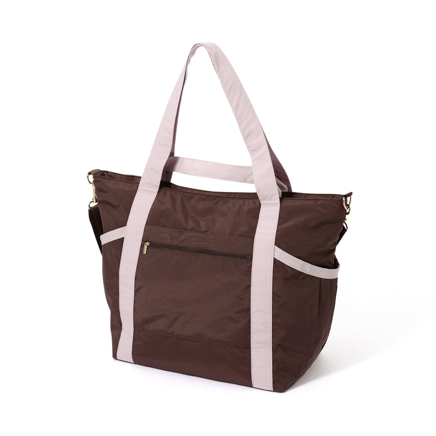 モダンパレット トラベルバッグ ブラウン×ピンク