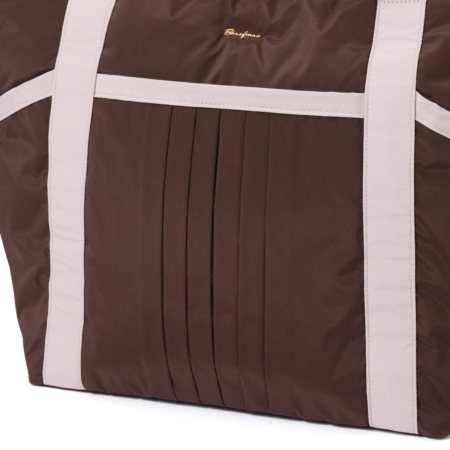 モダンパレット トラベルバッグ ブラウン×ピンク