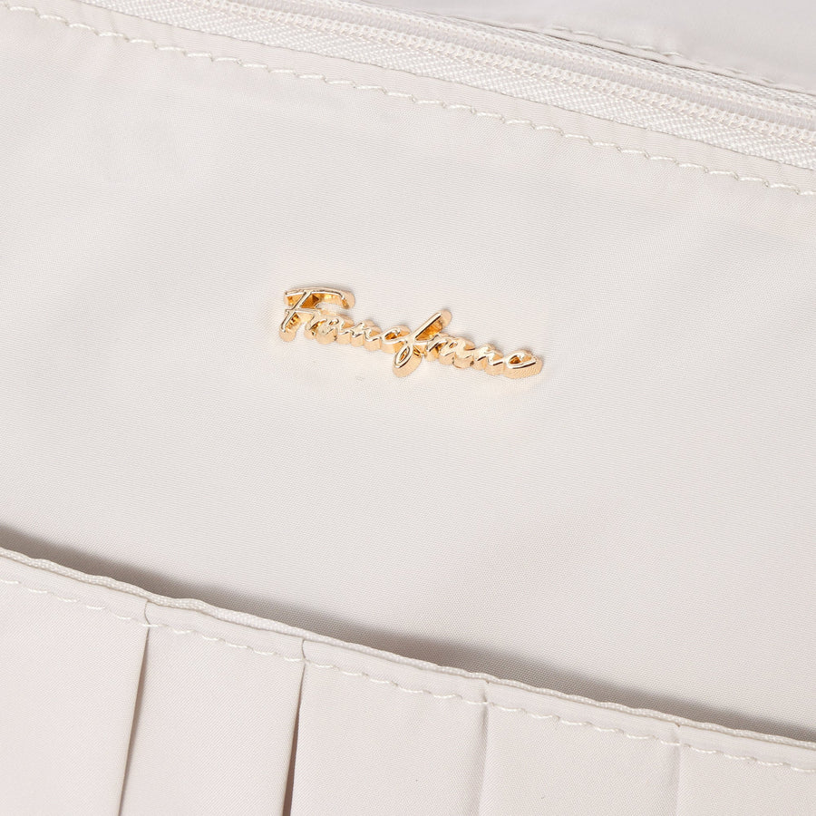 モダンパレット 2WAY キャリーオントート ベージュ×グレー