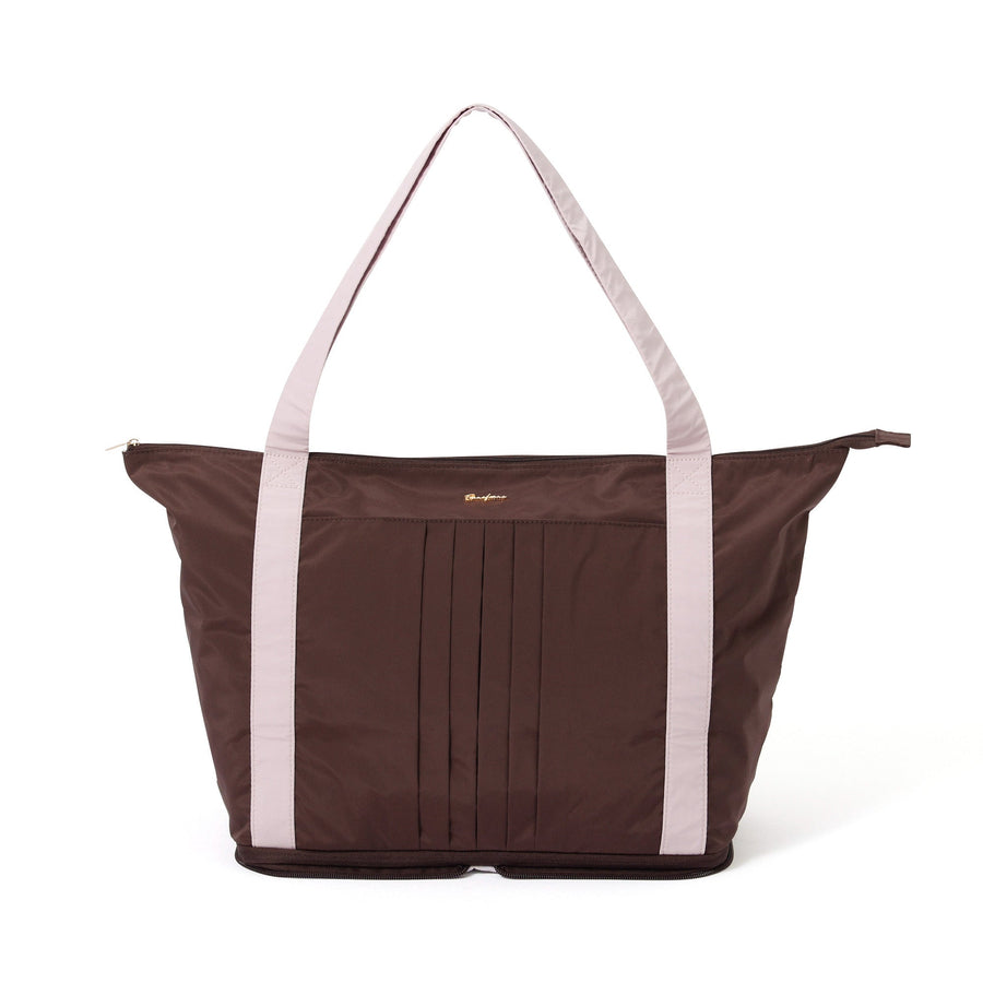 モダンパレット 2WAY キャリーオントート ブラウン×ピンク