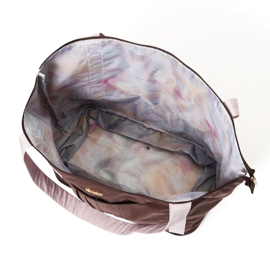 モダンパレット 2WAY キャリーオントート ブラウン×ピンク