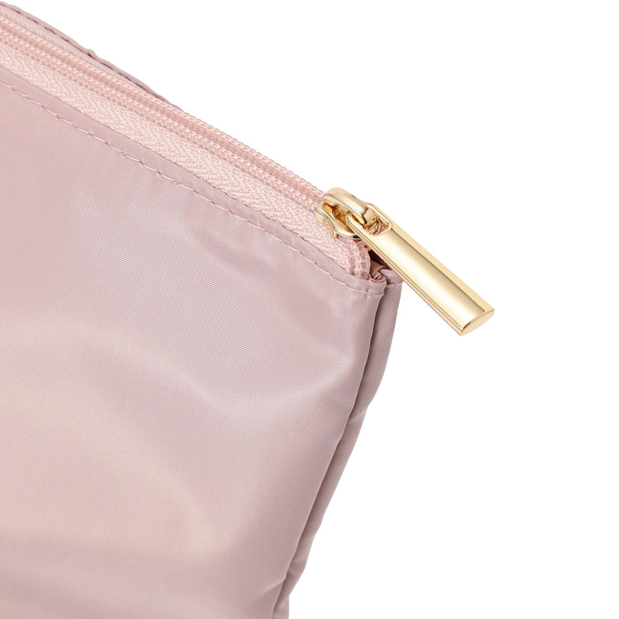 バイカラーサテン 2WAY キャリーオントート ピンク×ブラウン