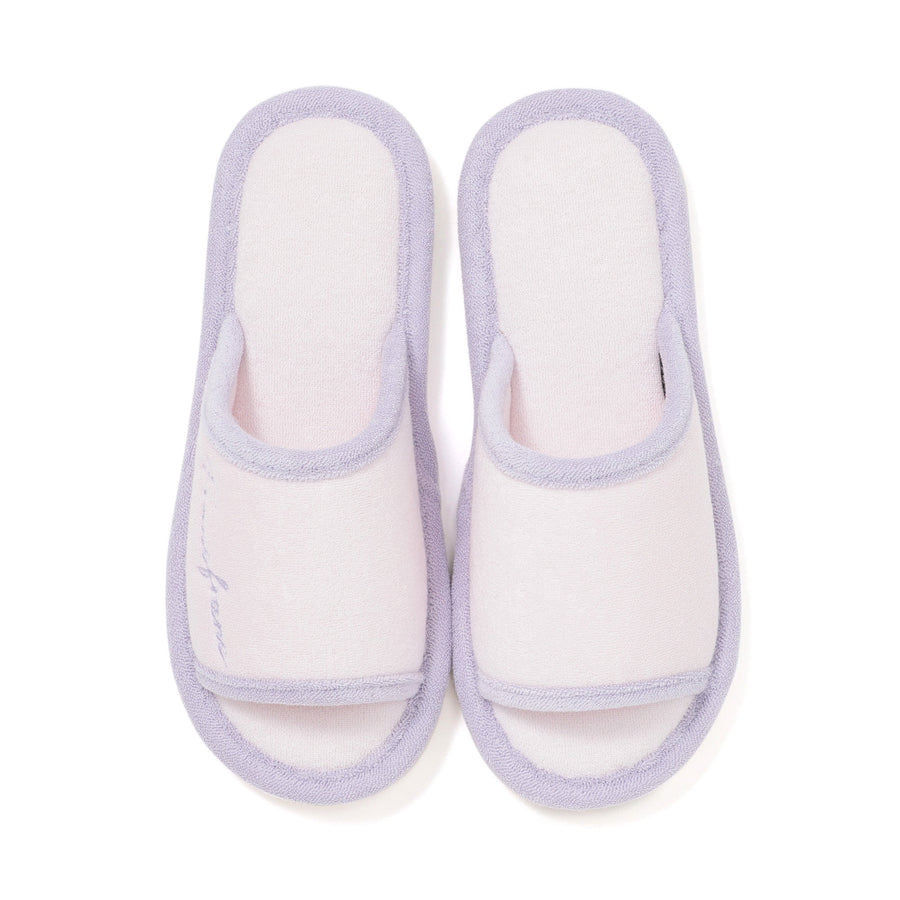 接触冷感 パイルルームシューズ ライトピンク