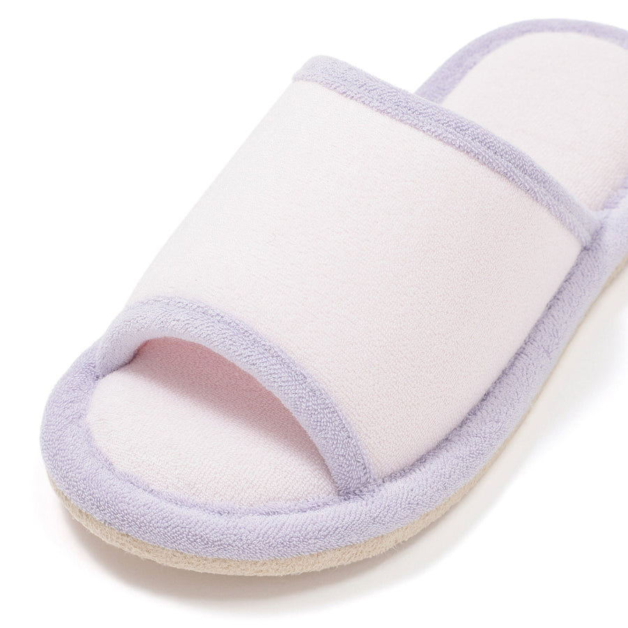 接触冷感 パイルルームシューズ ライトピンク