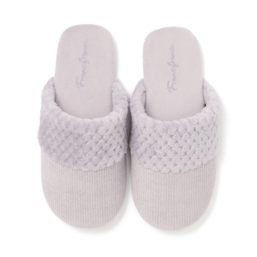 ウォームフリース ルームシューズ ライトパープル