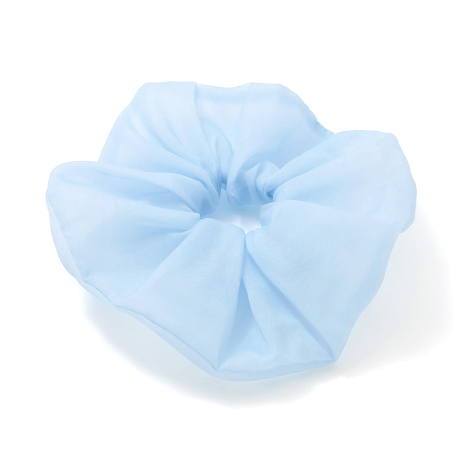 オーガンジー ビッグシュシュ ブルー【2025年春夏モデル】