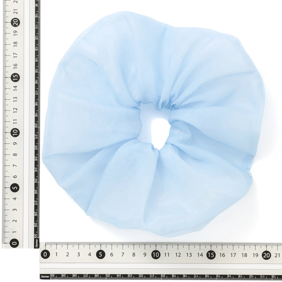 オーガンジー ビッグシュシュ ブルー【2025年春夏モデル】