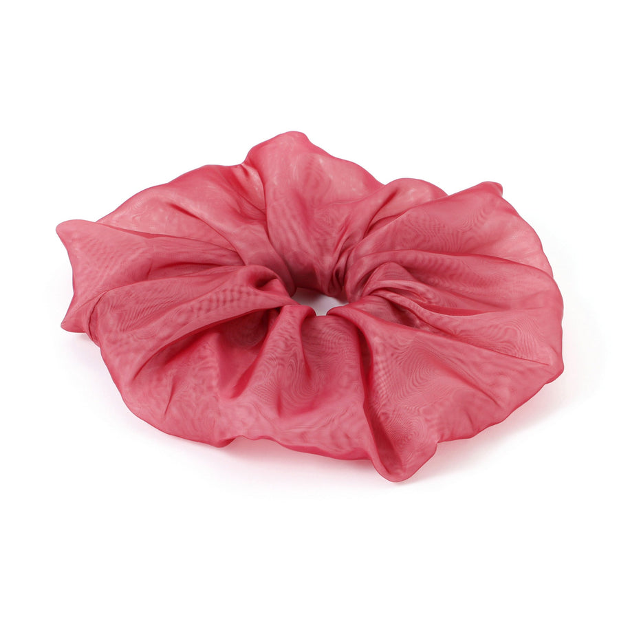 オーガンジー ビッグシュシュ レッド