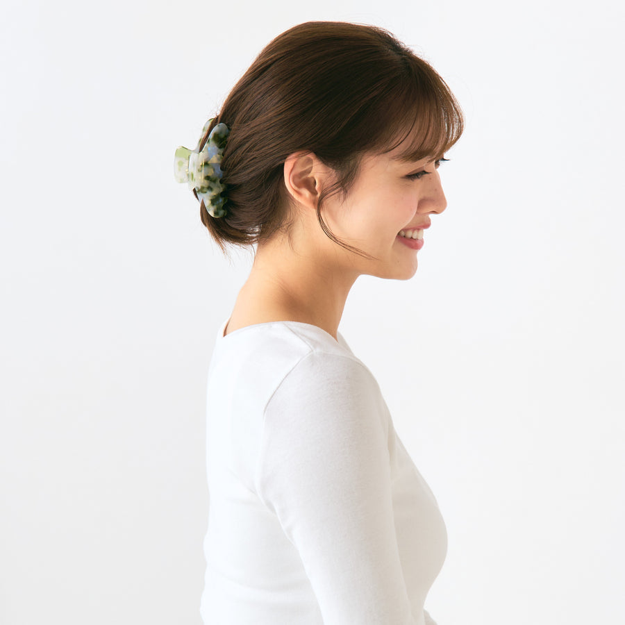 ヘアクリップ ライトグリーン